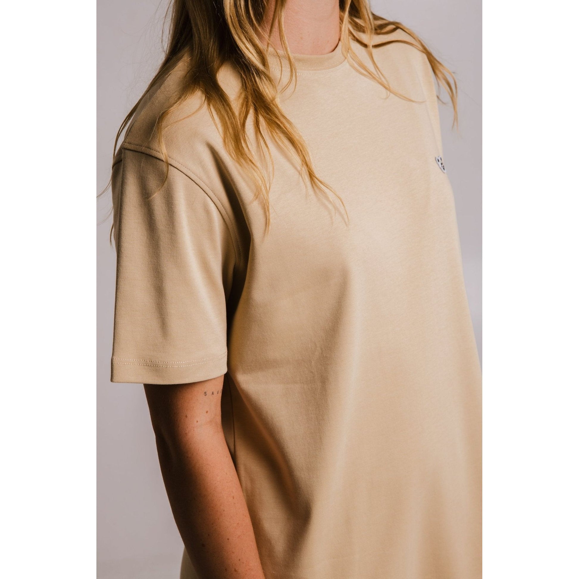 Panda Heavy T-shirt - Light Brown