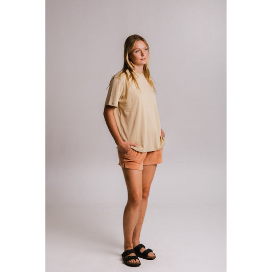 Panda Heavy T-shirt - Light Brown