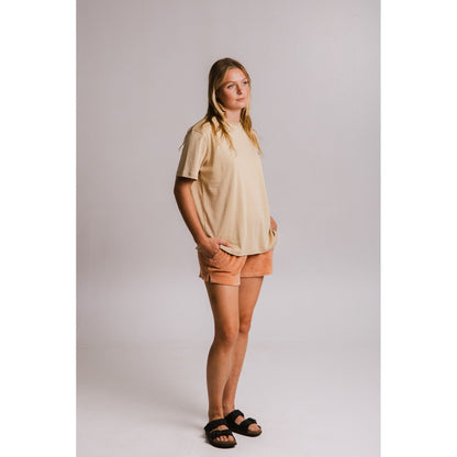 Panda Heavy T-shirt - Light Brown