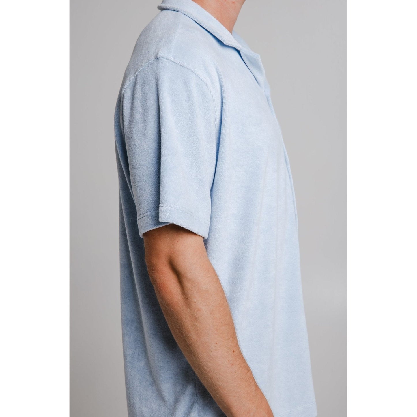 Panda Terry Shirt - Light Blue