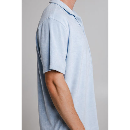 Panda Terry Shirt - Light Blue