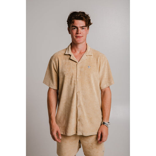 Panda Terry Shirt - Light Brown