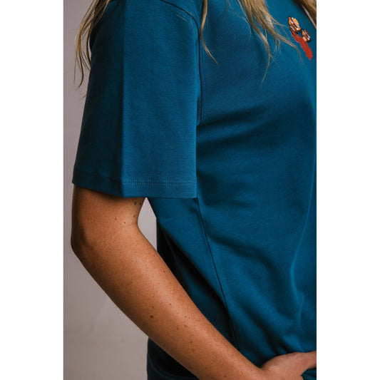 Panda Terry Shirt - Navy Blue