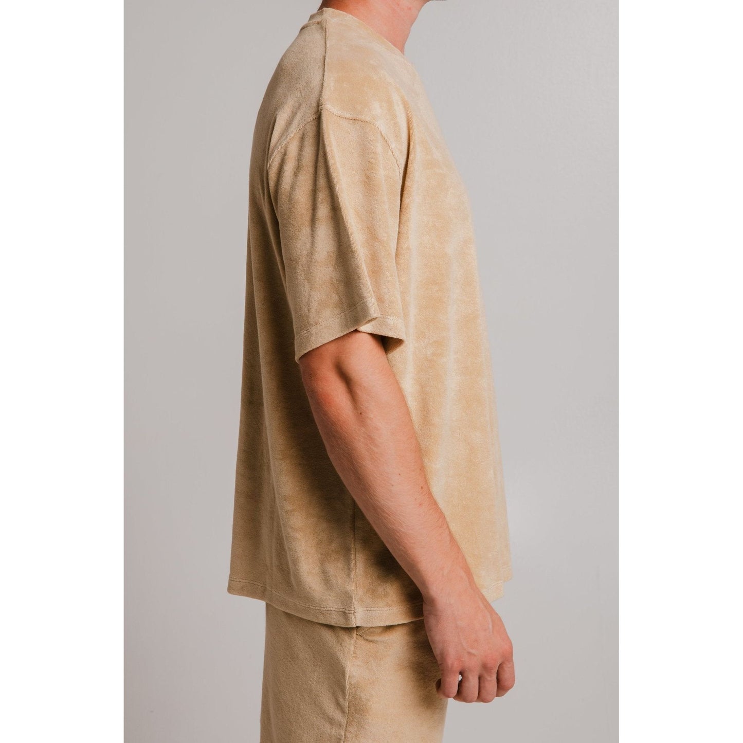 Panda Terry T-shirt - Light Brown