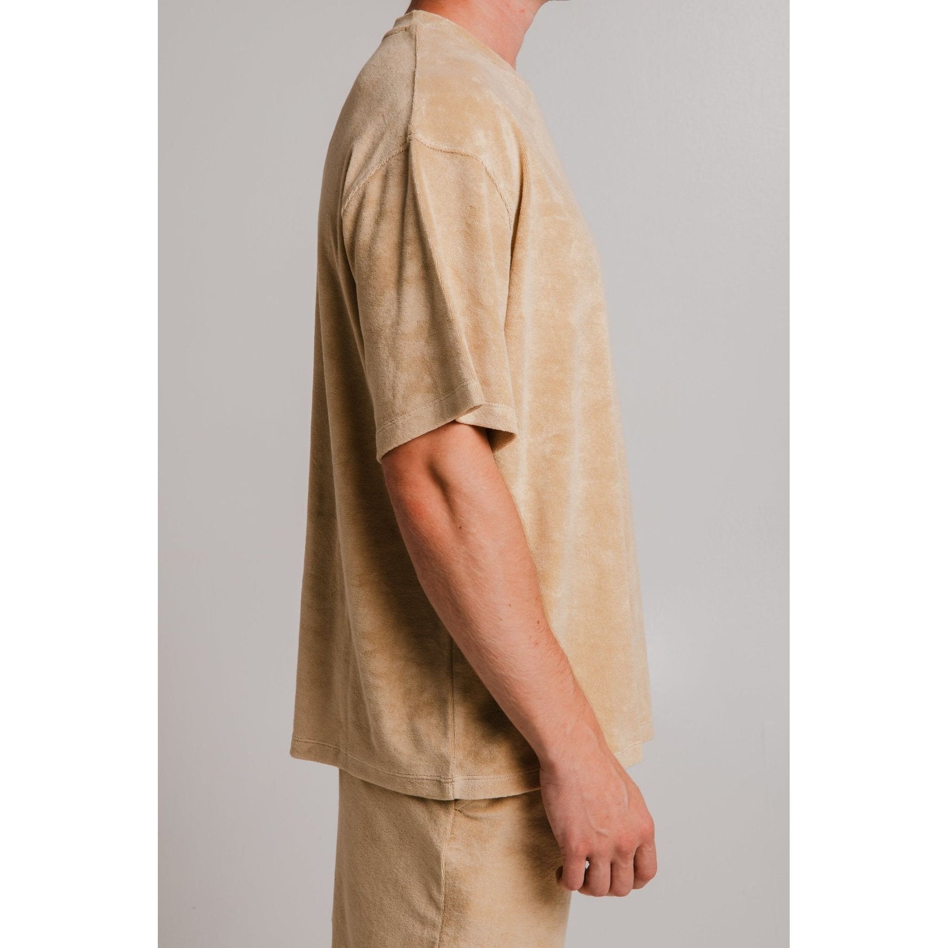 Panda Terry T-shirt - Light Brown