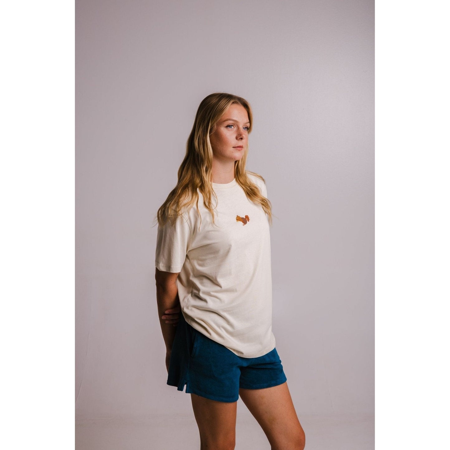 Squirrel T-shirt - Parchment