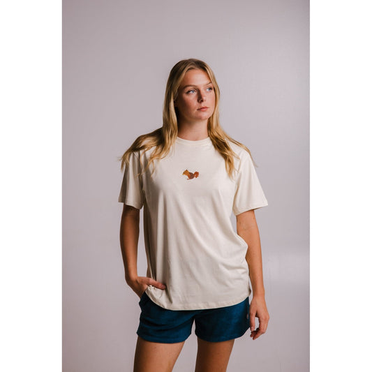 Squirrel T-shirt - Parchment