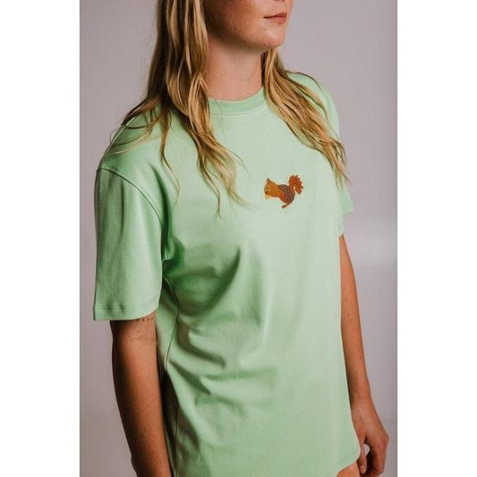 Squirrel Heavy T-shirt - Light Green