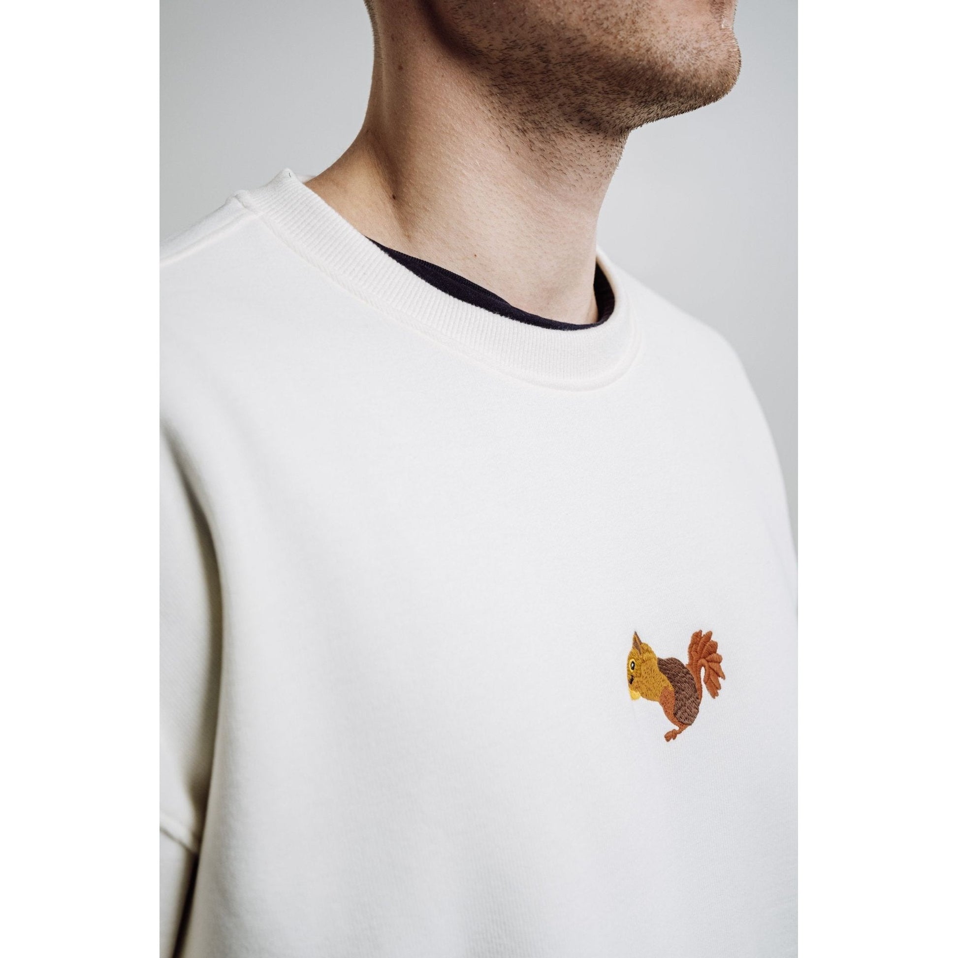Squirrel Sweatshirt - Cream