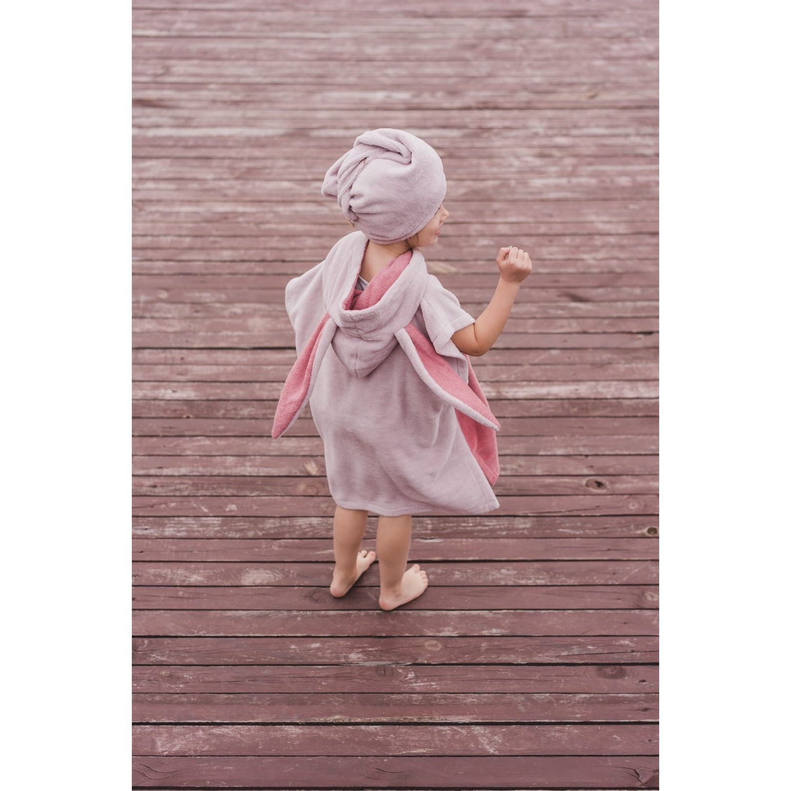 Surfbunny Kids Bath Poncho - Pink
