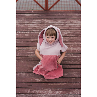 Surfbunny Kids Bath Poncho - Pink