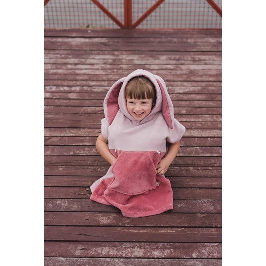 Surfbunny Kids Bath Poncho - Pink