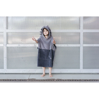 Surfdragon Kids Bath Poncho - Grey