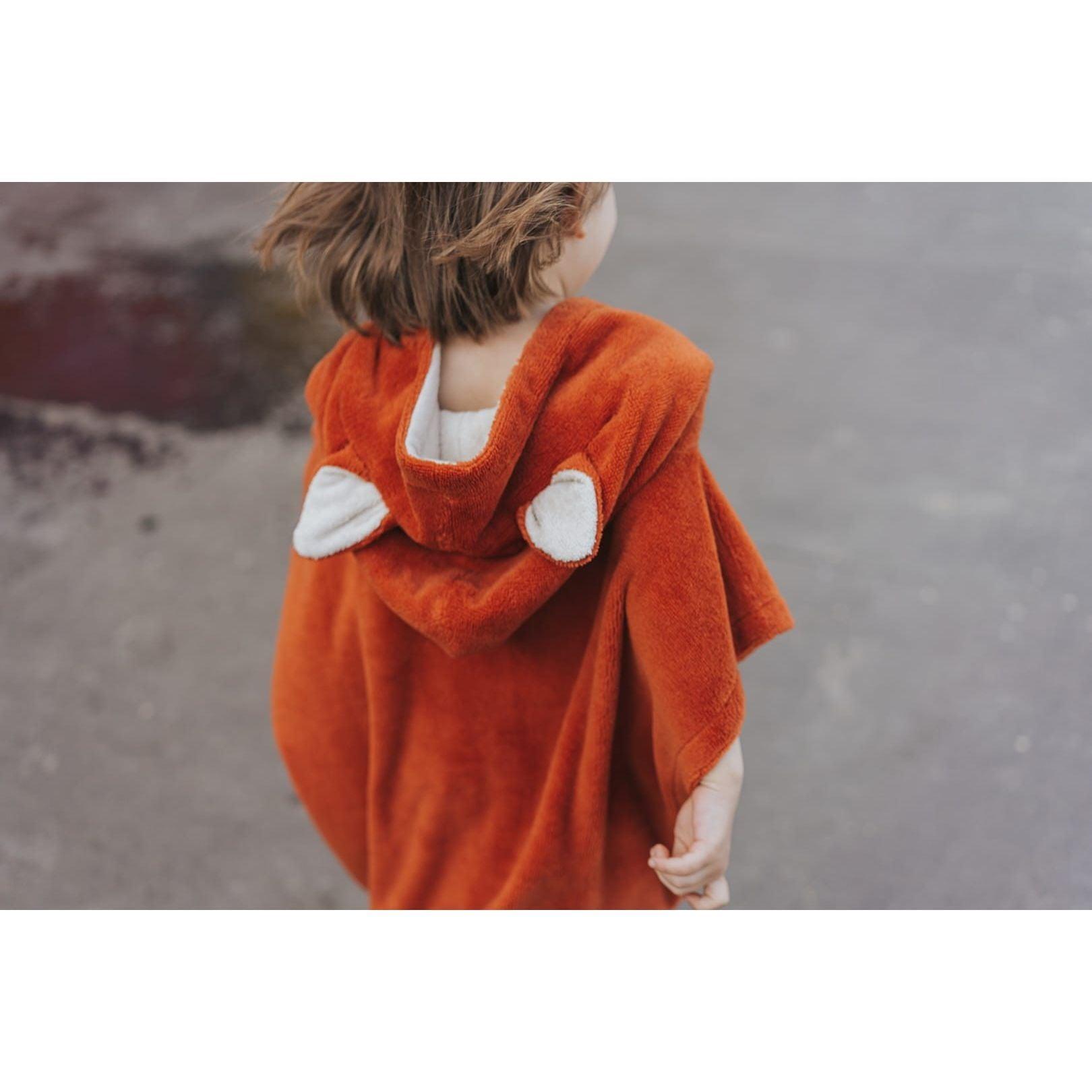 Surffoxy Kids Bath Poncho - Orange