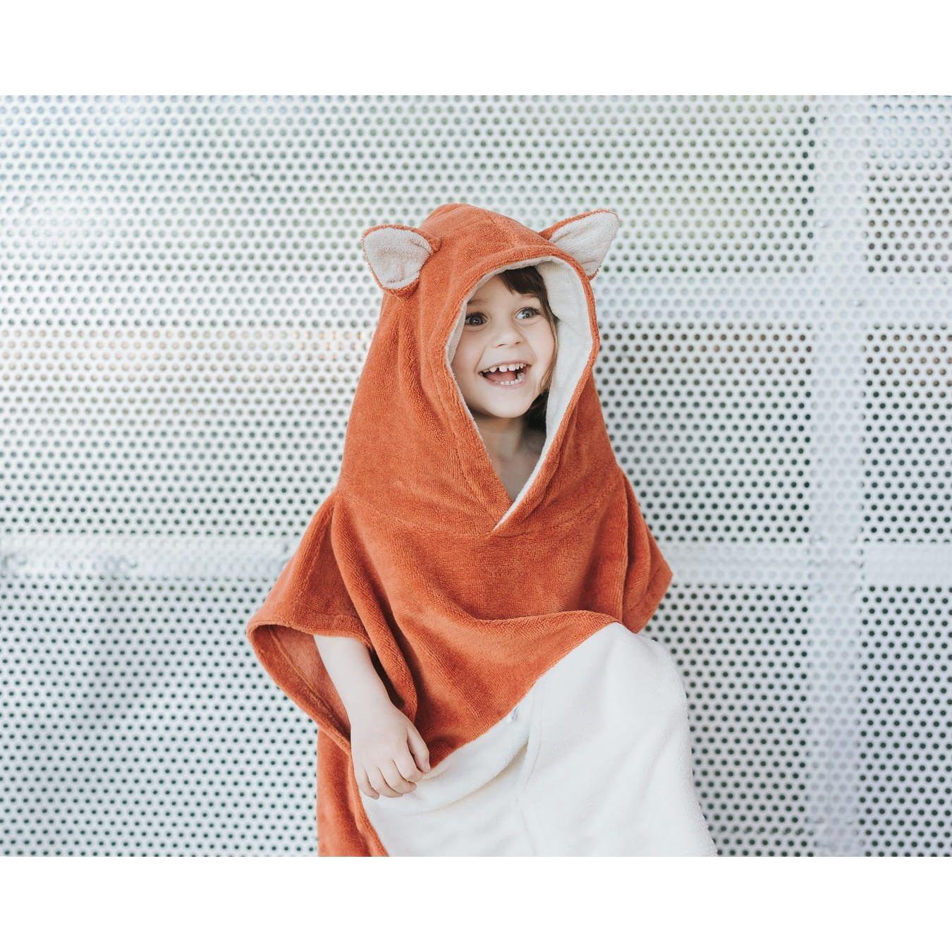 Surffoxy Kids Bath Poncho - Orange