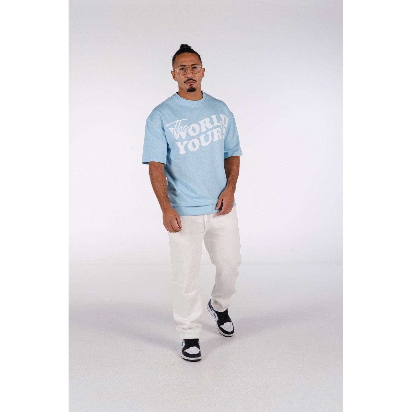 T-Shirt The World Is Yours - Baby Blue