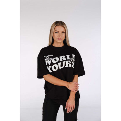 T-paita "The World Is Yours" - Musta