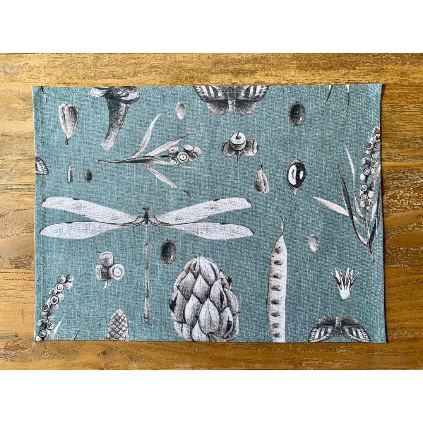 Table Placemat - Seeds Aqua