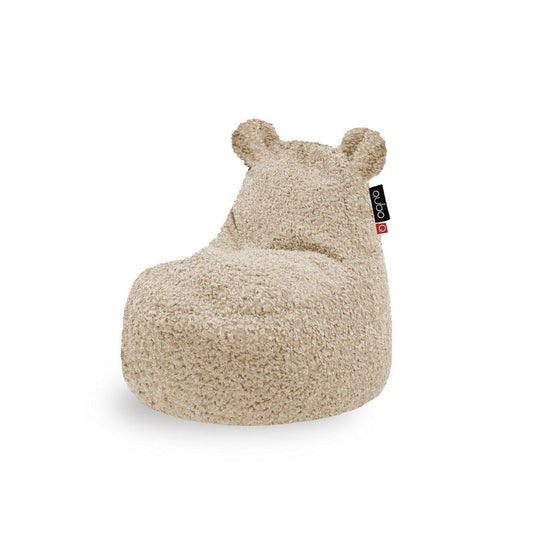 Säkkituoli Qubo™ Teddy Wheat FLUFFY FIT - Kotikauppa