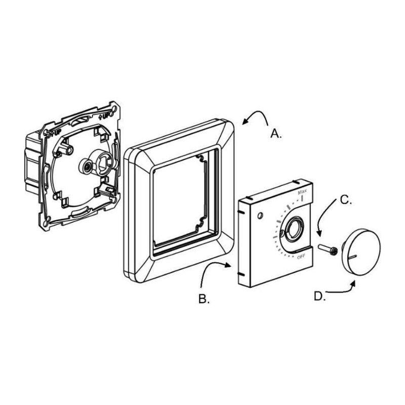YHDISTELMÄTERMOSTAATTI  OPAL ECOEASY 16 IP21 16A M