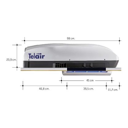 Telair SILENT 3 8100H 230V Ilmastointilaite/lämpöpumppu, 8.100 BTU 2.37kW
