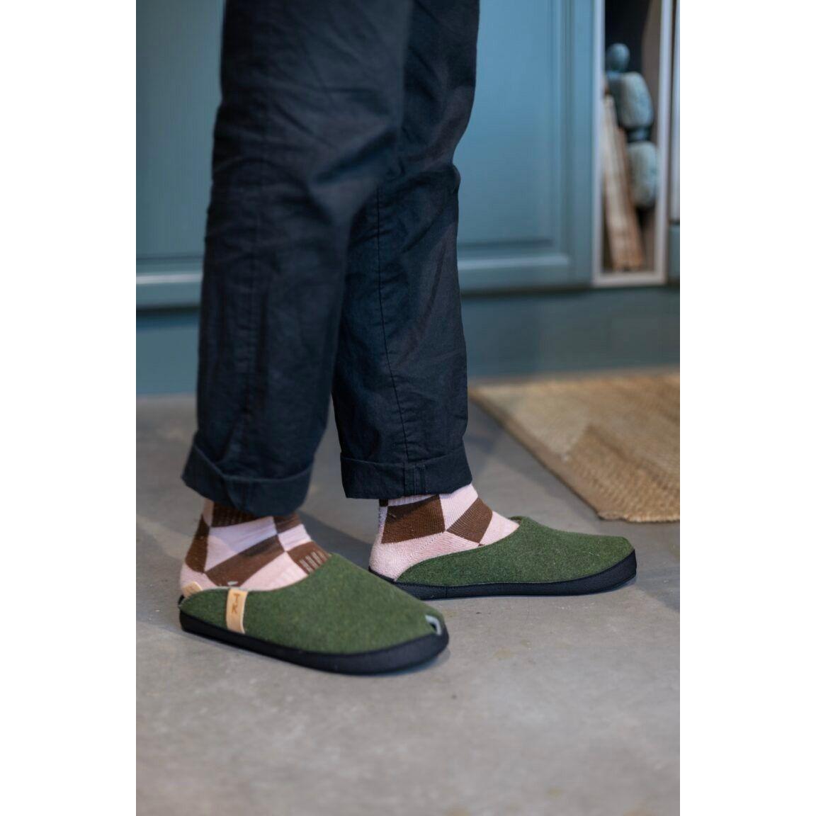 TOKU Brussels Slippers - Moss Green