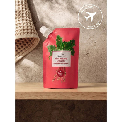 TRAVEL SIZE Rhubarb Hair Mask With Castor Oil - 100 ml