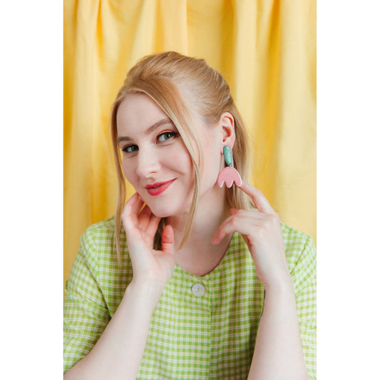 Porcelain Tulip Earrings