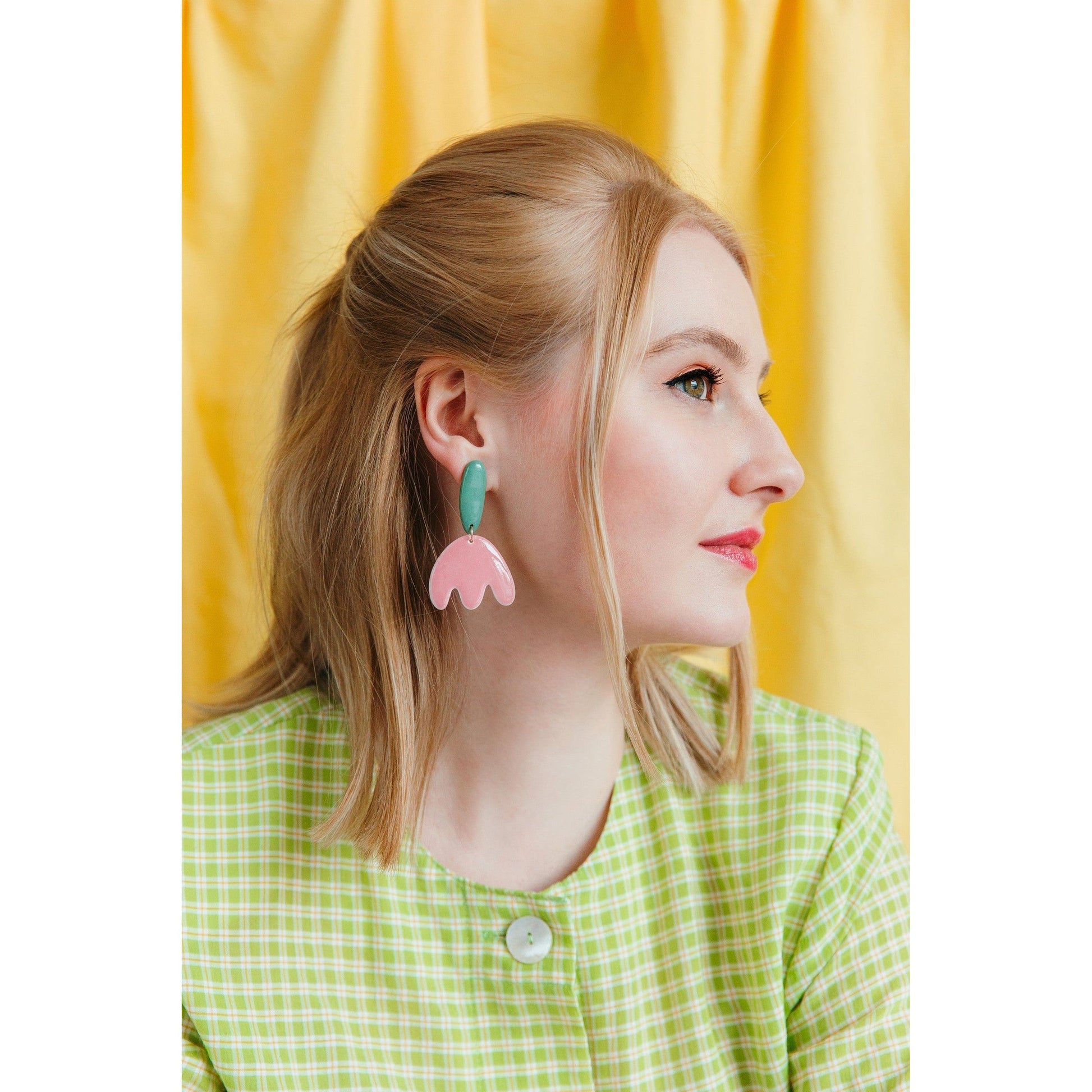 Porcelain Tulip Earrings