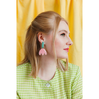 Porcelain Tulip Earrings