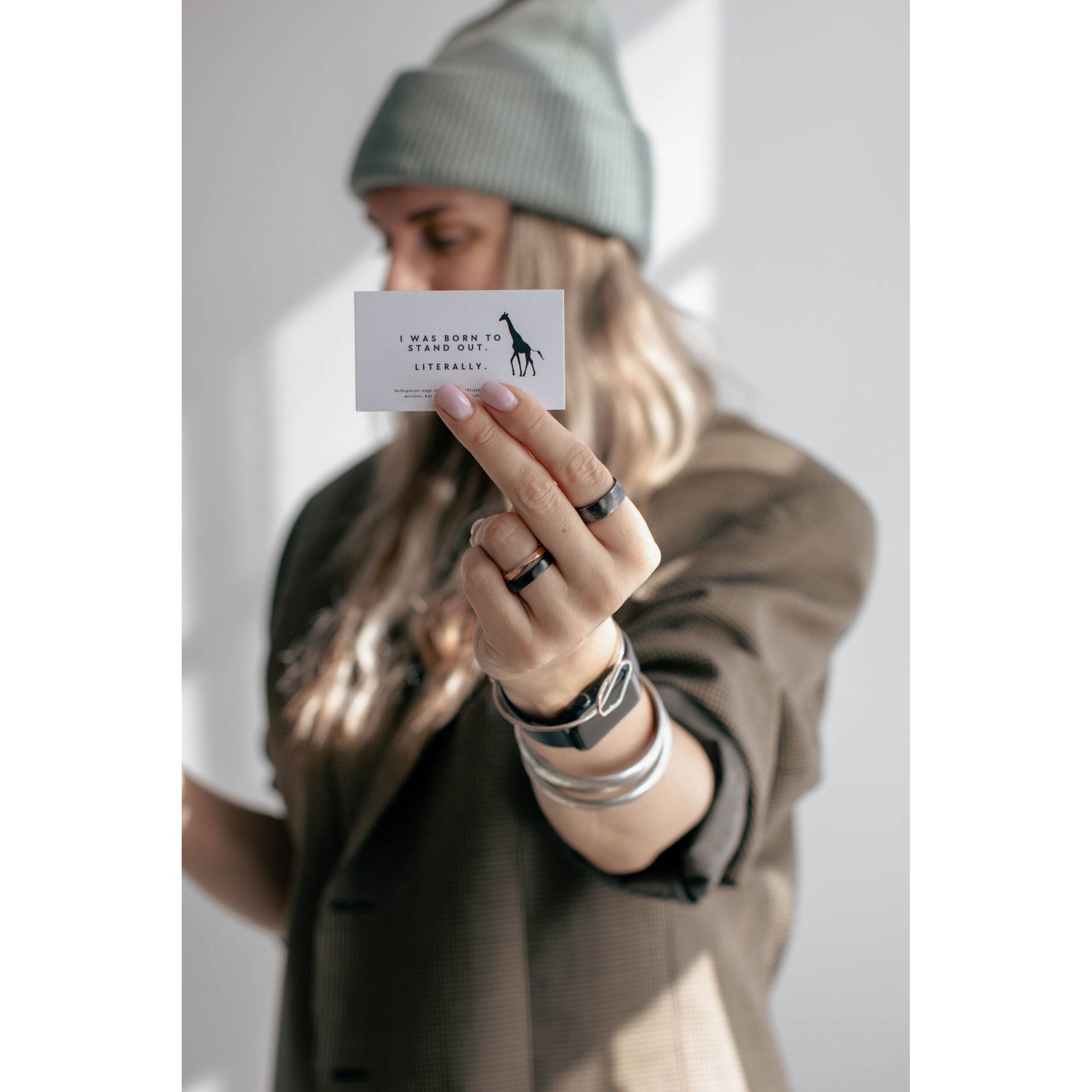 Ultra-Soft Beanie With A Giraffe Label