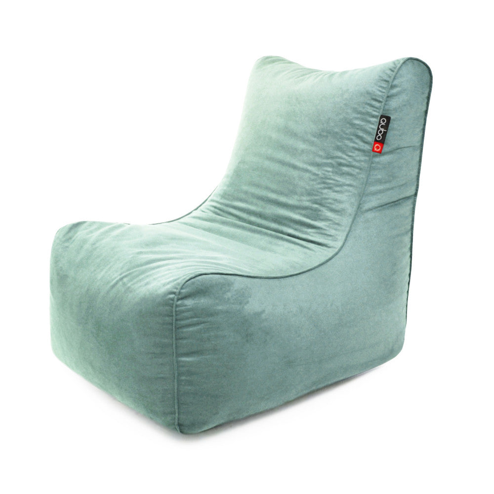 Säkkituoli Qubo™ Noa Mint VELVET FIT - Kotikauppa