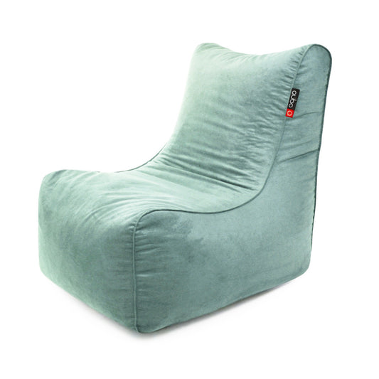 Säkkituoli Qubo™ Noa Mint VELVET FIT - Kotikauppa