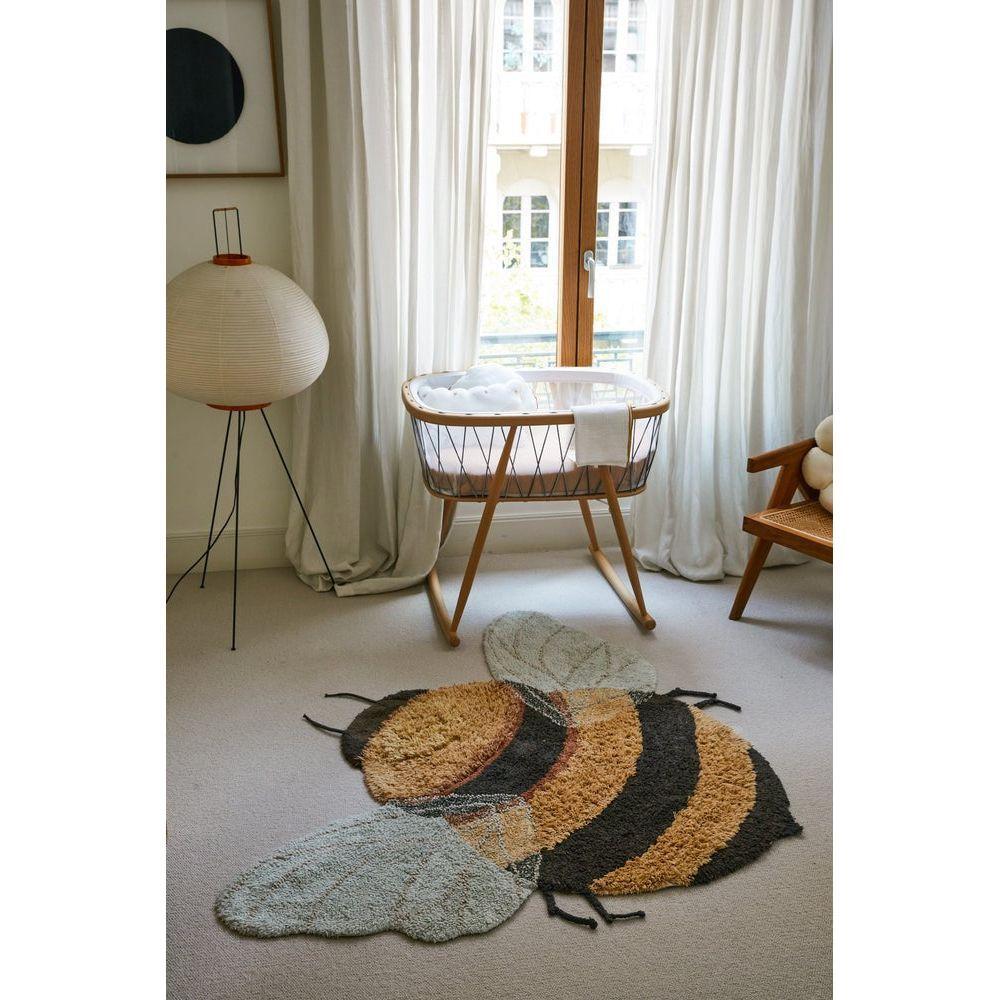 Washable Rug Bee, 115 x 150 cm