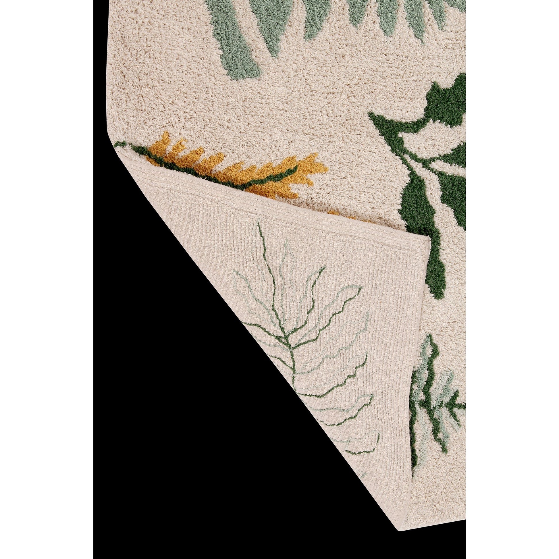Washable Rug Botanic Plants, 140 x 200 cm 