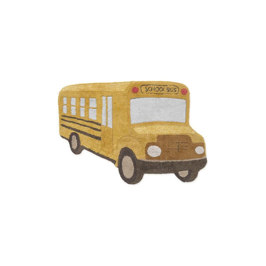 Washable School Bus Cotton Rug, 130 x 90 cm
