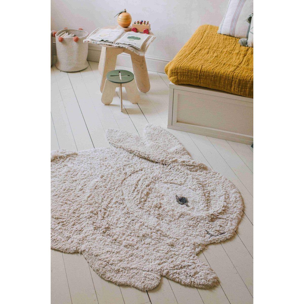 Washable Rug Bunny, 130 x 135 cm