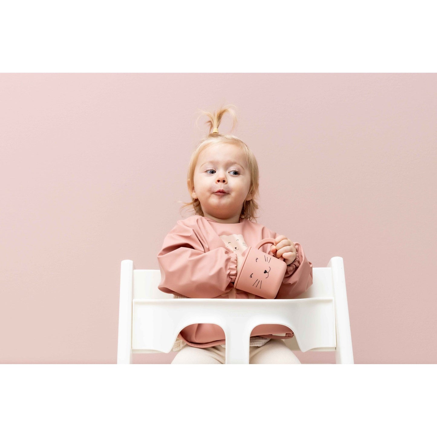 Waterproof Long Sleeve Bib - Mrs. Cat