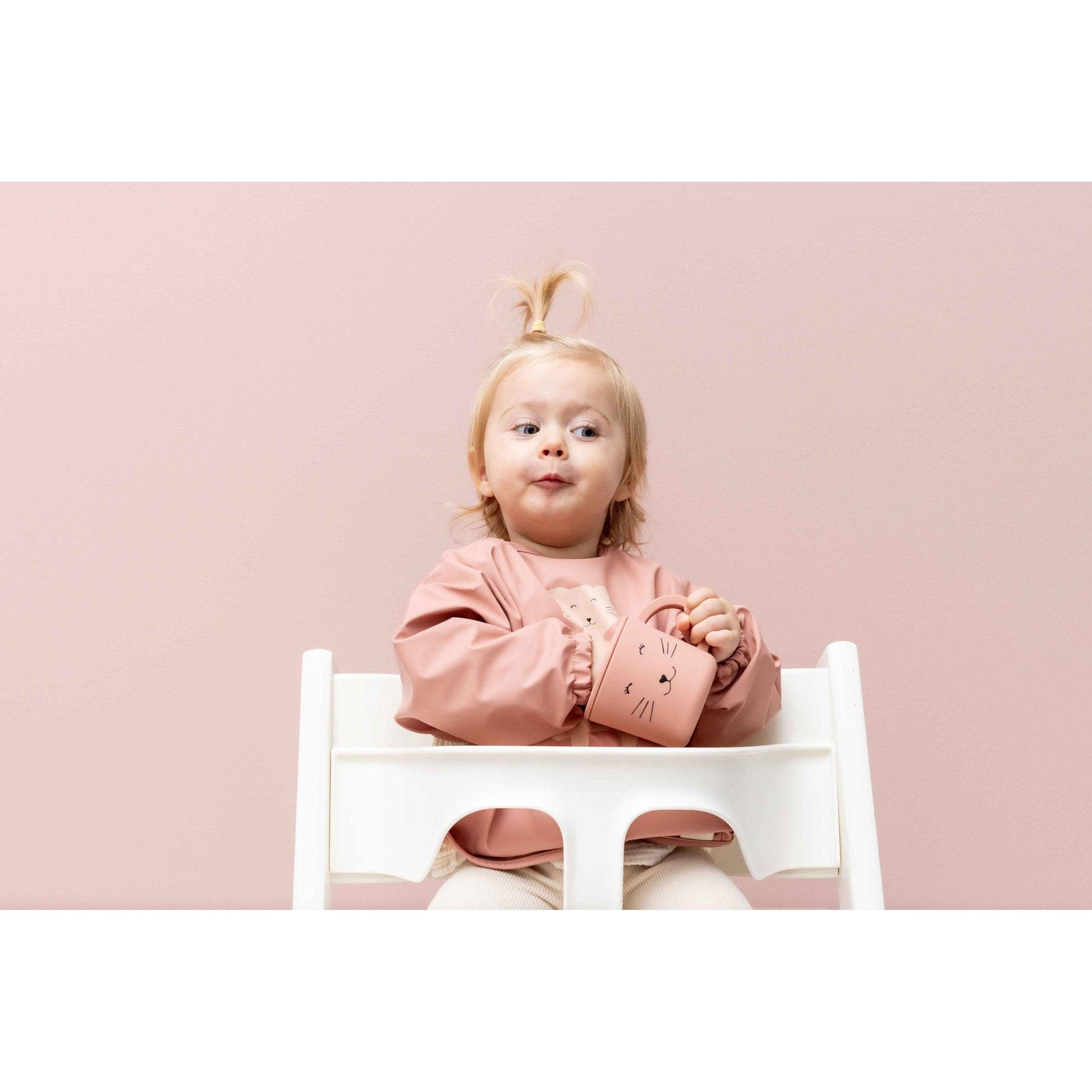 Waterproof Long Sleeve Bib - Mrs. Cat