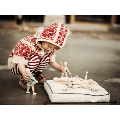 Wooden Beech Doll with Dress