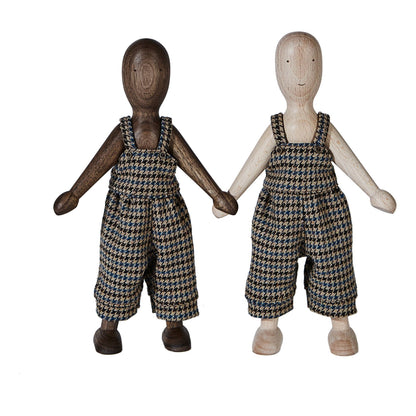 Wooden Beech Doll with Pants