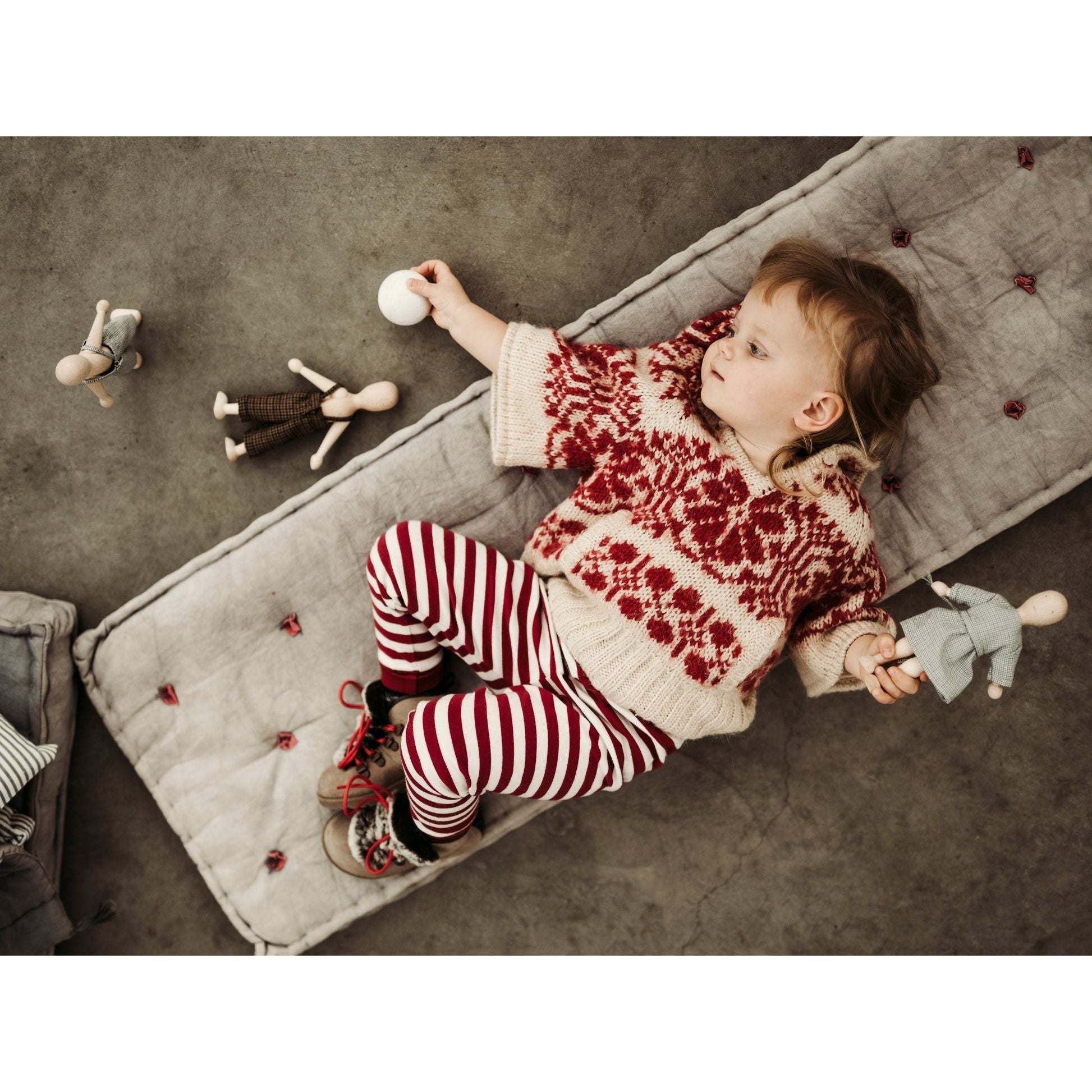 Wooden Beech Doll with Pants