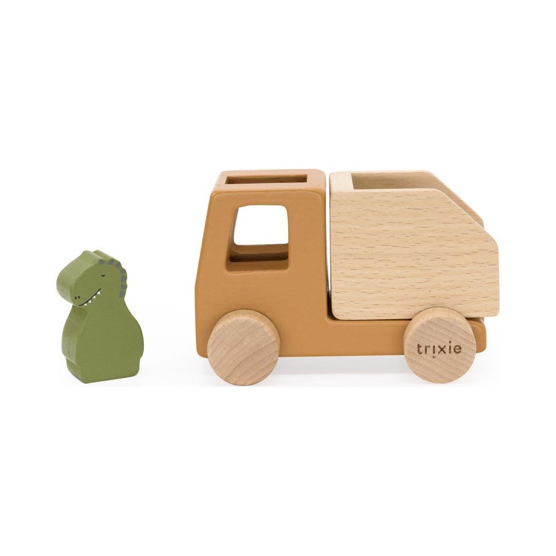 Wooden Construction Cars with Animals