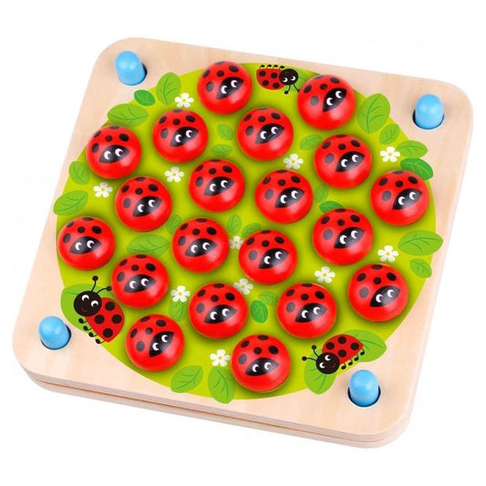 Wooden Educational Memory Puzzle Ladybugs