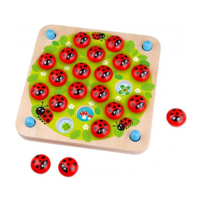 Wooden Educational Memory Puzzle Ladybugs