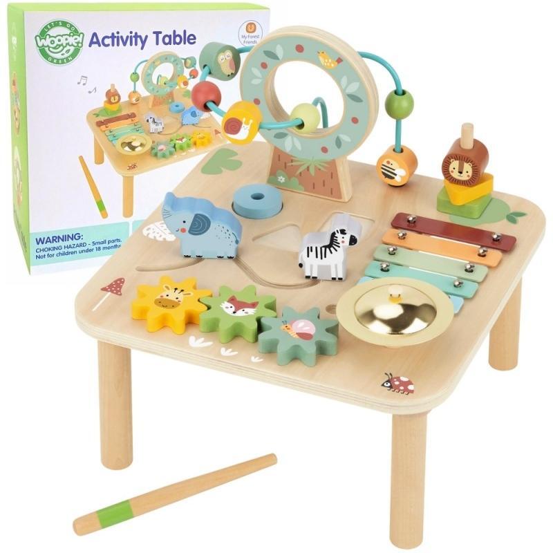 Wooden Educational Table Musical Sensory Maze 5in1