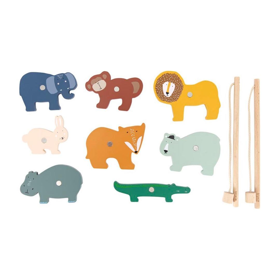 Wooden Fishing Game - Trixie Baby Animals