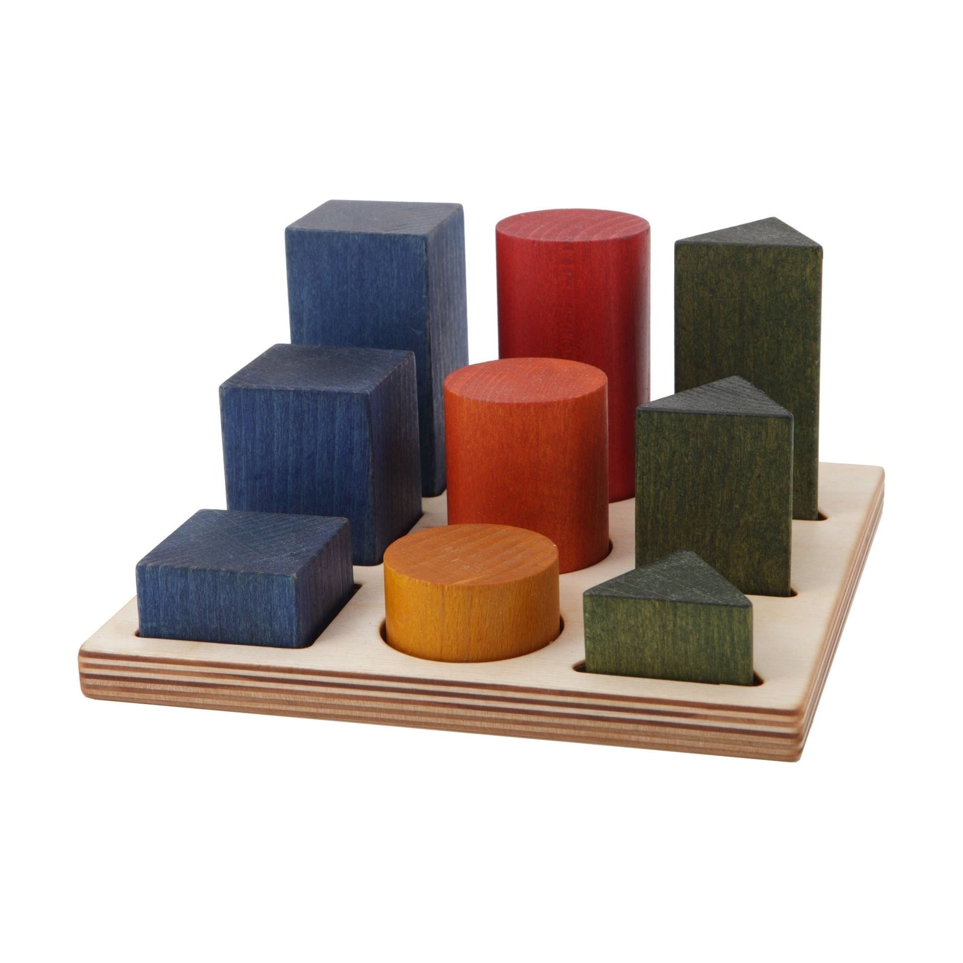 Wooden Shape Sorting Blocks - Colors XL