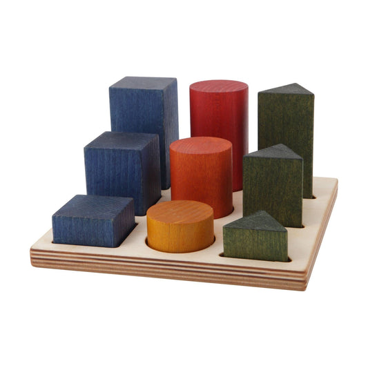 Wooden Shape Sorting Blocks - Colors XL