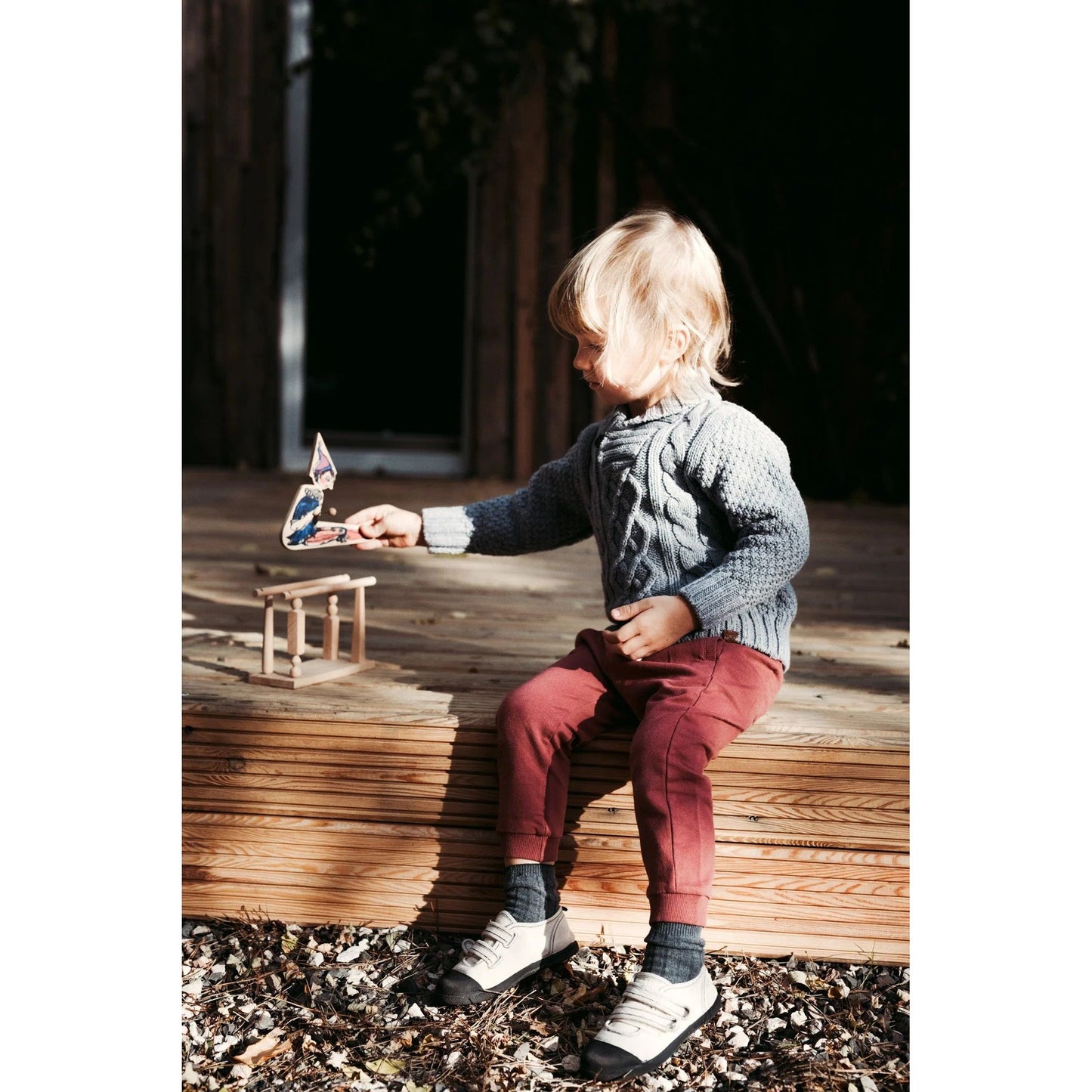 Wooden Toy Acrobat Boy
